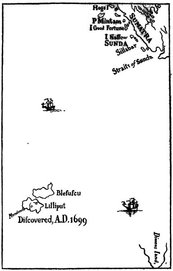 Map Of Lilliput - Gulliver's Travels