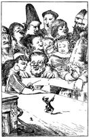  Gulliver on display entertaining the Brobdingnagians