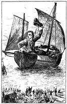 Gulliver sets sail from Blefuscu